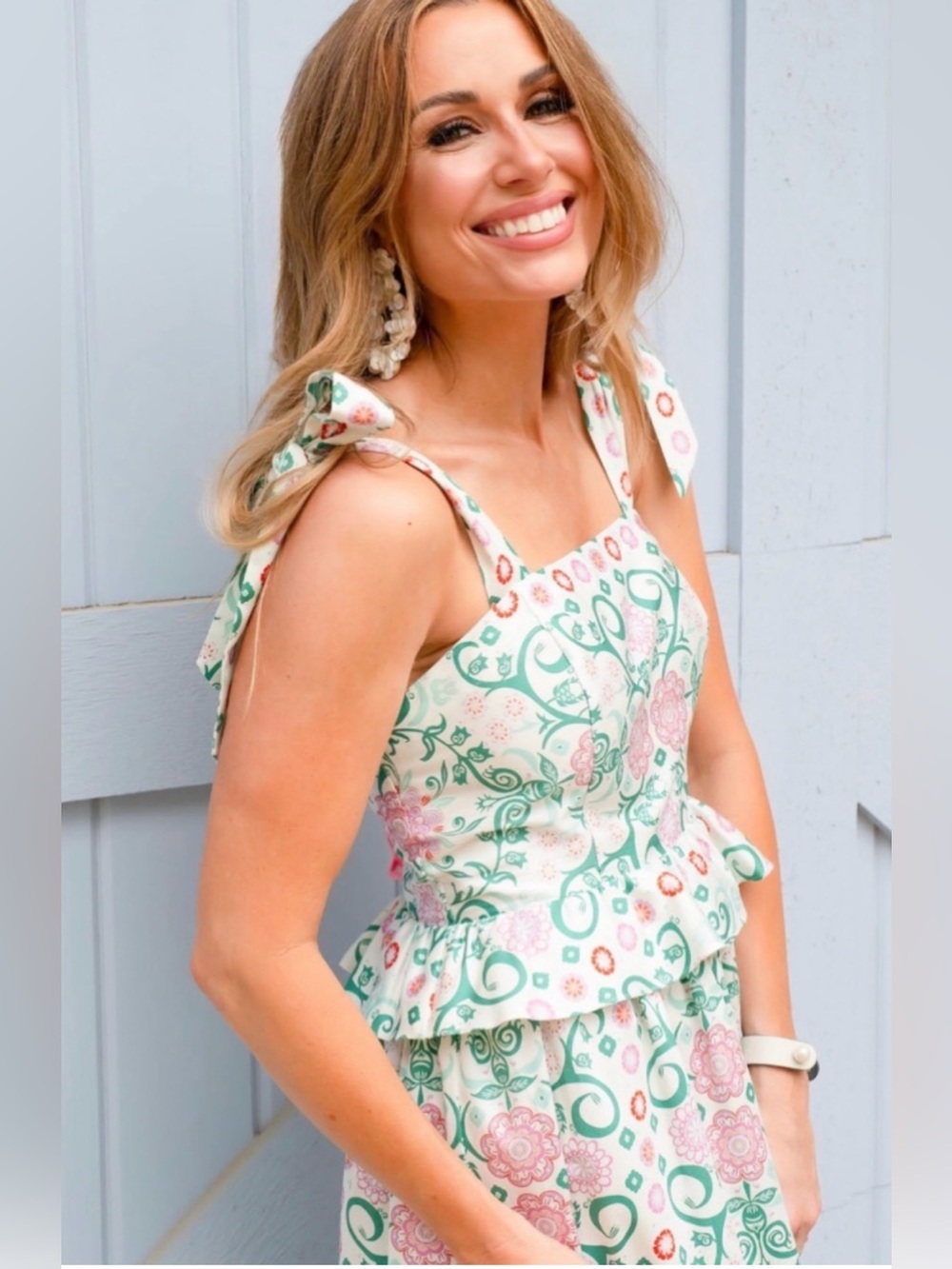 Sheridan French Allegra dress in Beach Bougainvilla, Small